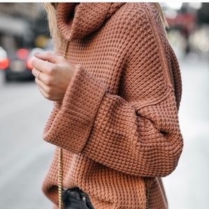 Free People chunky knit sweater